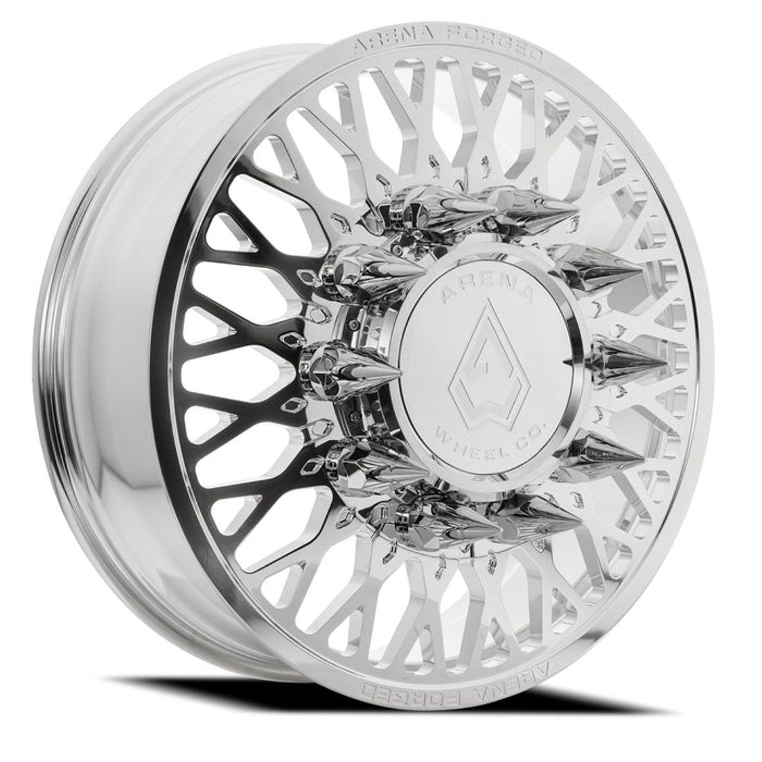 Arena Forged Stealth Milled And Polished 24x8.25 8x200 Dually Wheels