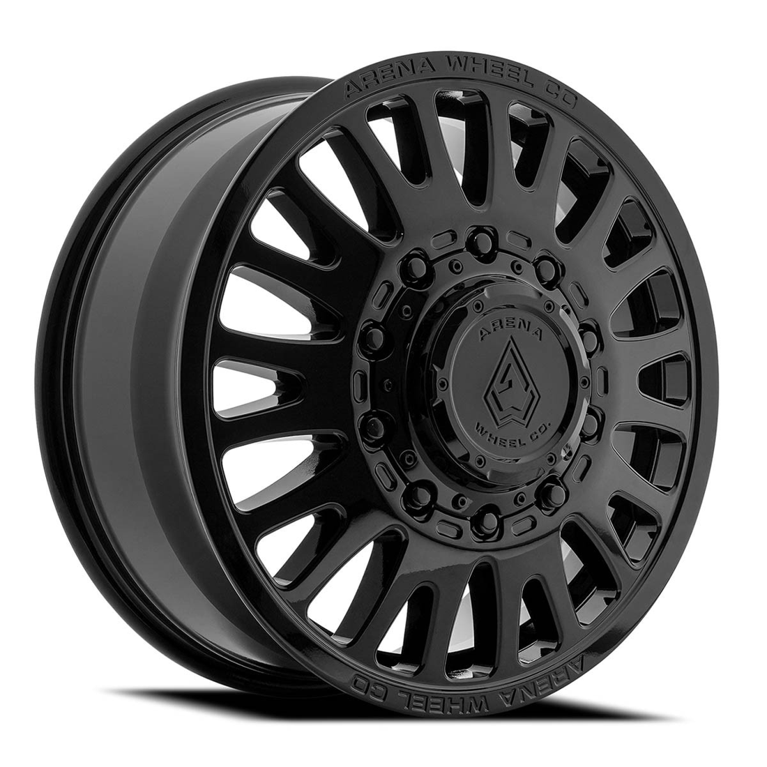 Arena A136 Sultan Gloss Black 20x8.25 8x200 Dually Wheels