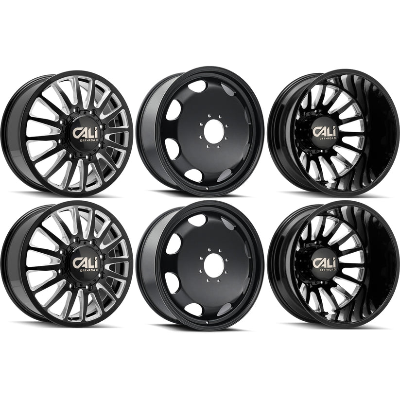 Cali Offroad Summit Dually 22x8.25 Wheels & Nitto Tires Trail Grappler M/T 285/55R22 Tires - 22" Dually Package
