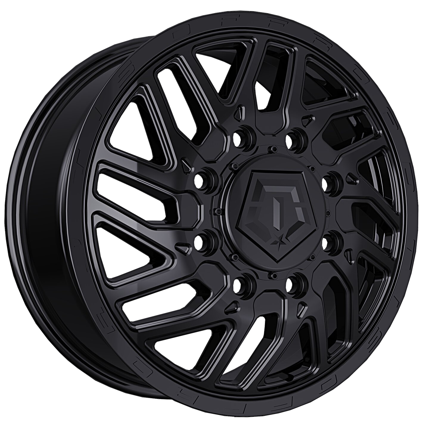 TIS 544B Gloss Black 20x8.25 20" Dually Wheels