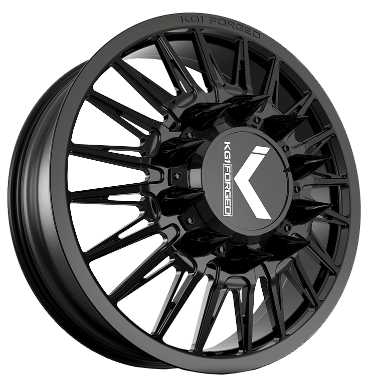 KG1 KD064 Taze-KD Gloss Black 28x8.25 28" Dually Wheels