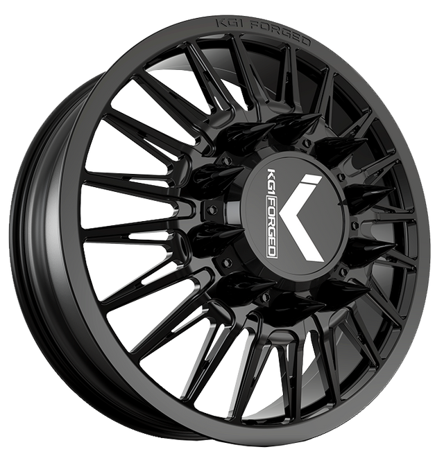 KG1 KD064 Taze-KD Gloss Black 28x8.25 28" Dually Wheels