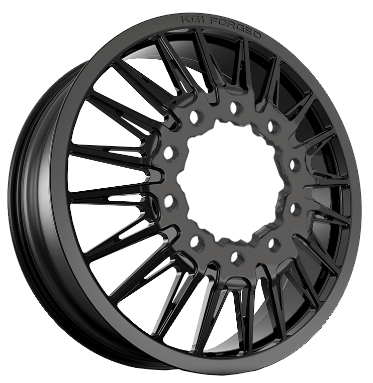 KG1 KD064 Taze-KD Gloss Black 28x8.25 28" Dually Wheels