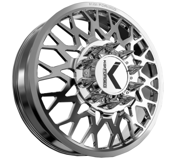 KG1 Torture-KD 22x8.25 Wheels & Nitto Tires Ridge Grappler 35x12.50R22 Tires - 22" Dually Package
