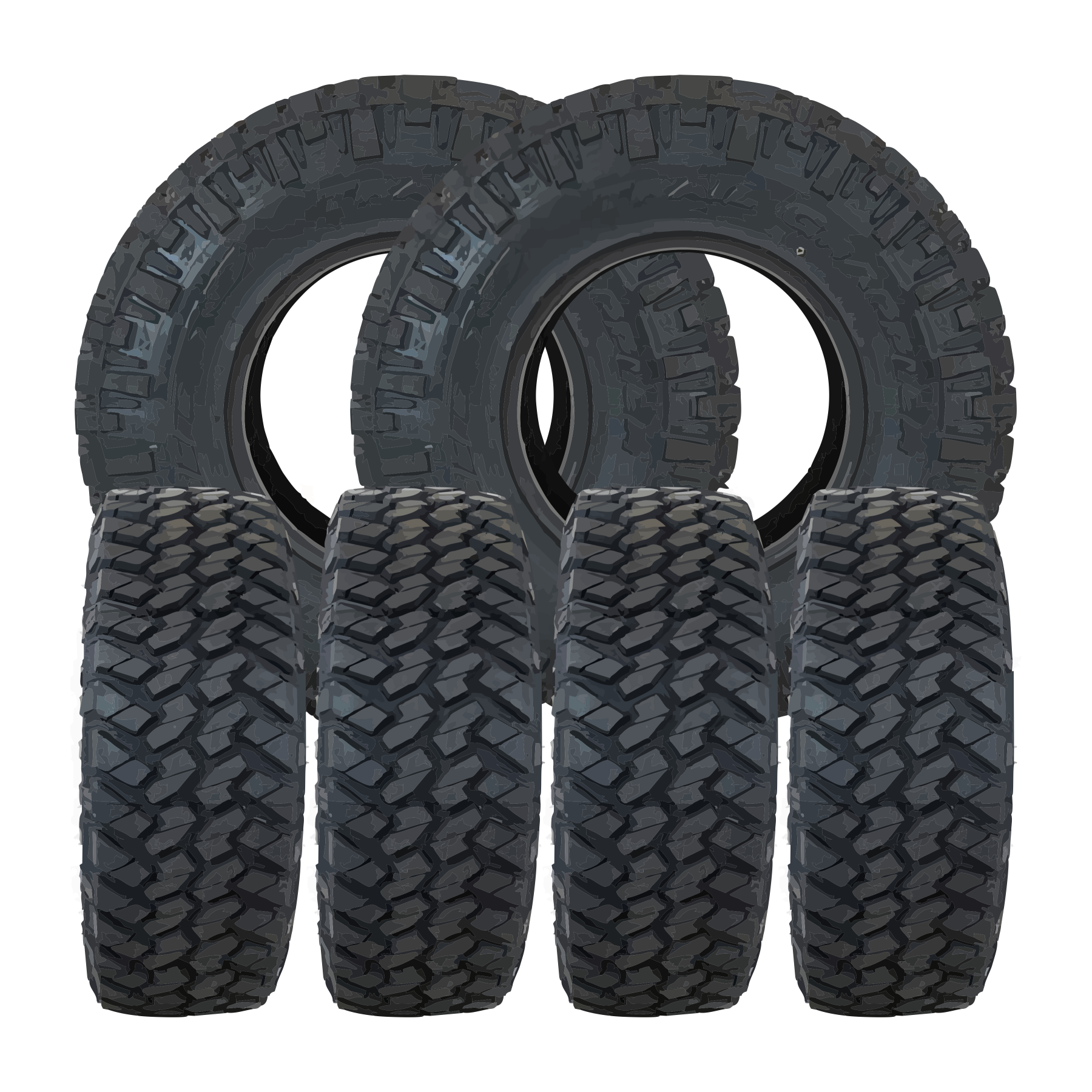 Arena Rival Milled And Polished 20x8.25 Nitto Tires Trail Grappler M/T 35x12.50R20 20" Dually Package