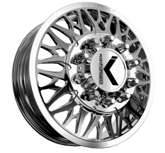 KG1 KD014 Trident-KD Polished 22x8.25 22" Dually Wheels