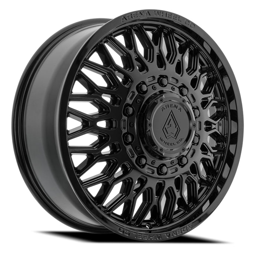 Arena Valkyrie Gloss Black 22x8.25 8x200 Dually Wheels