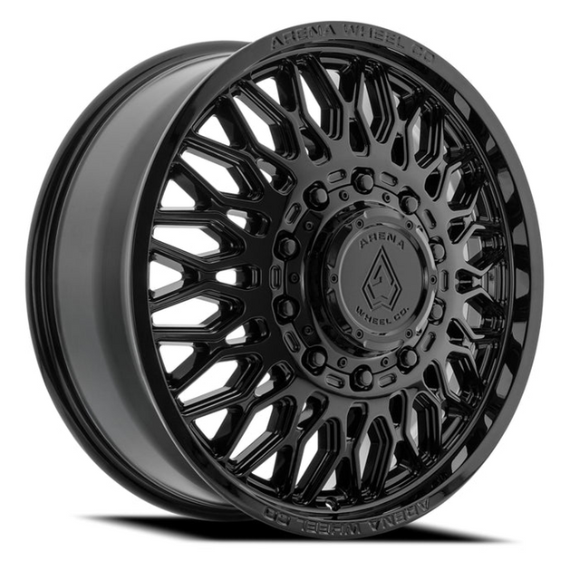 Arena Valkyrie Gloss Black 24x8.25 8x200 Dually Wheels