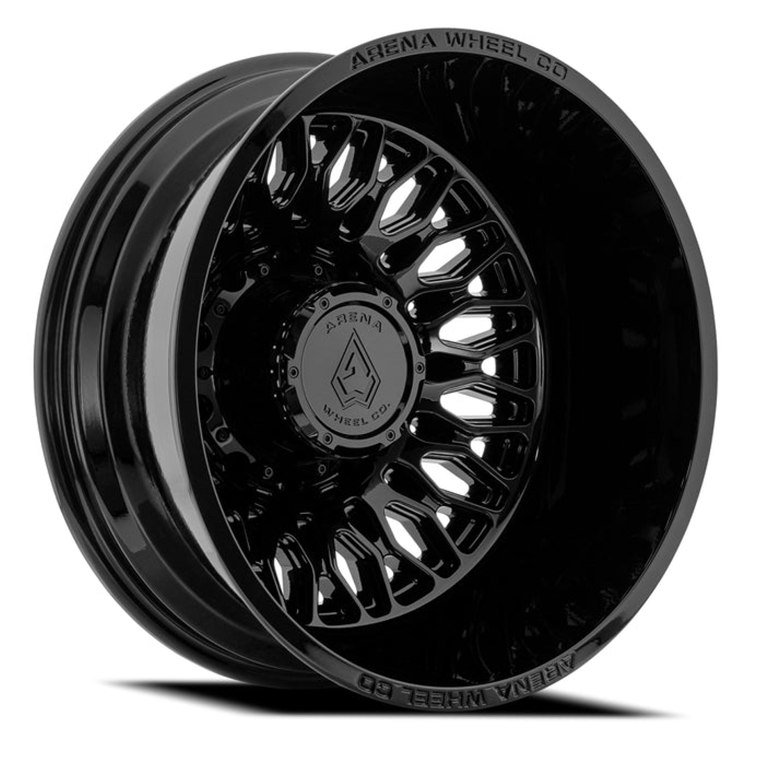 Arena Valkyrie Gloss Black 22x8.25 8x200 Dually Wheels