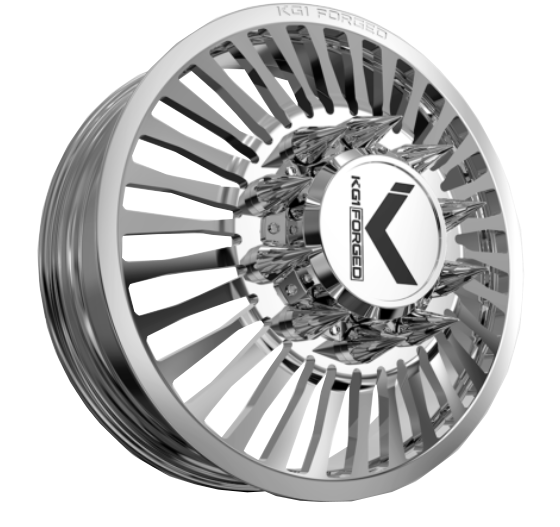 KG1 Vegas-KD 22x8.25 Wheels & Venom Power Tires Trail Hunter R/T 37x12.50R22 Tires - 22" Dually Package