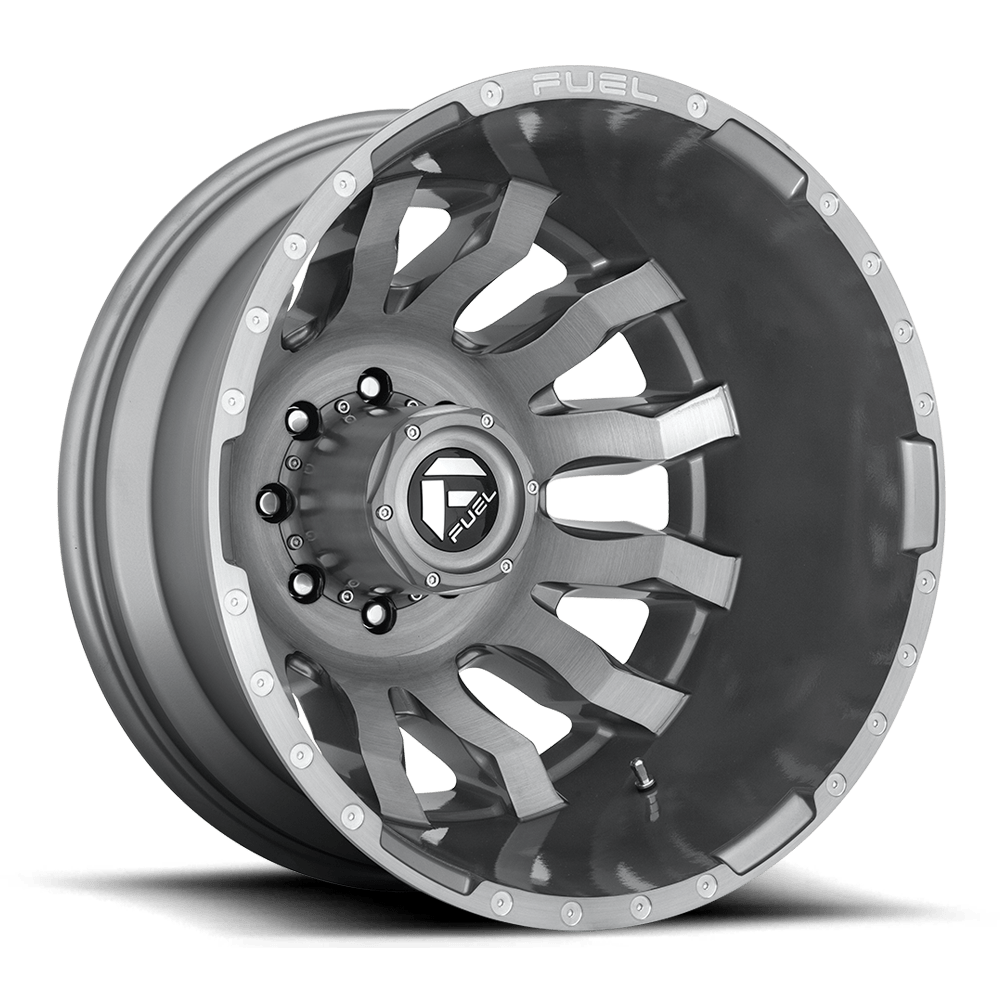 Fuel Offroad Blitz Brushed Gun Metal 20x8.25 20" Dually Wheels