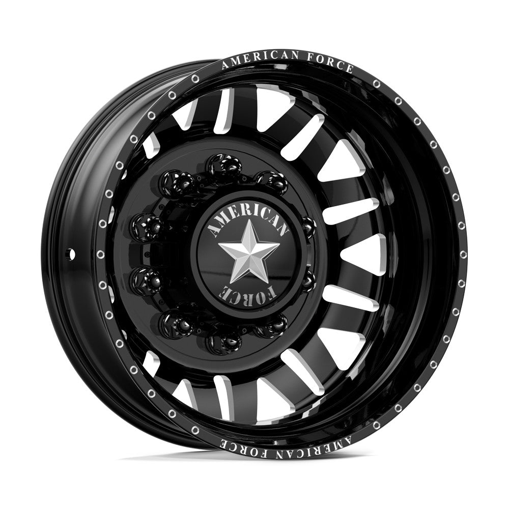 American Force Liberty 22x8.25 Wheels & Nitto Tires Ridge Grappler 315/45R22 Tires - 22" Dually Package