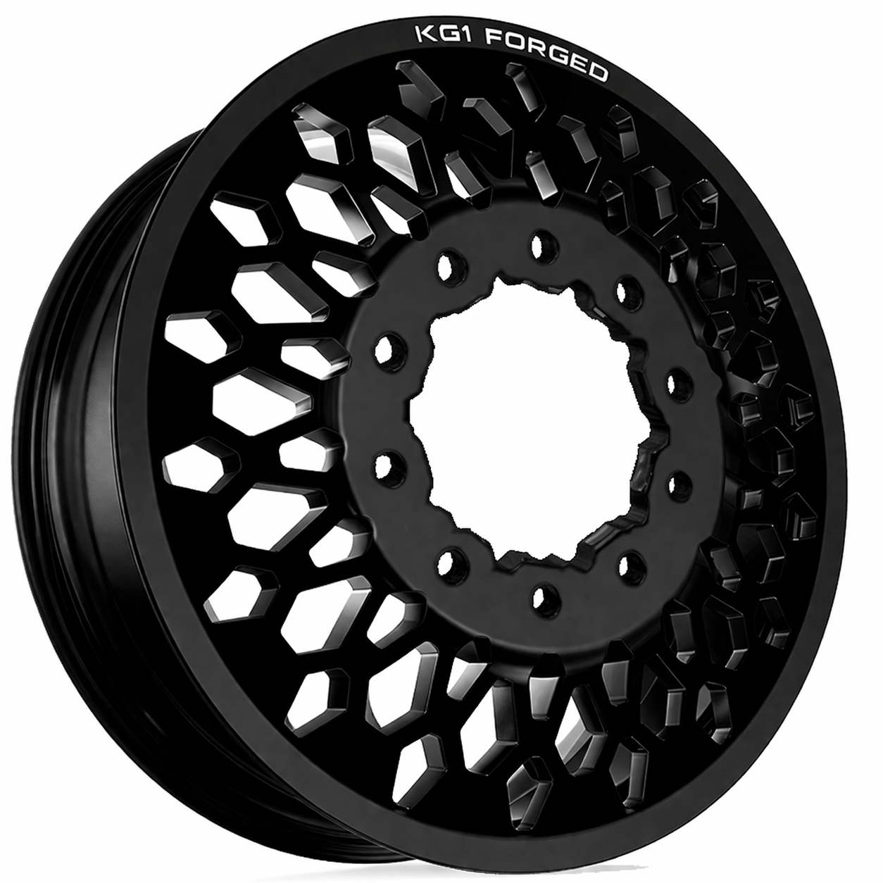 KG1 Glitz-KD 22x8.25 Wheels & Venom Power Tires Trail Hunter R/T 35x12.50R22 Tires - 22" Dually Package