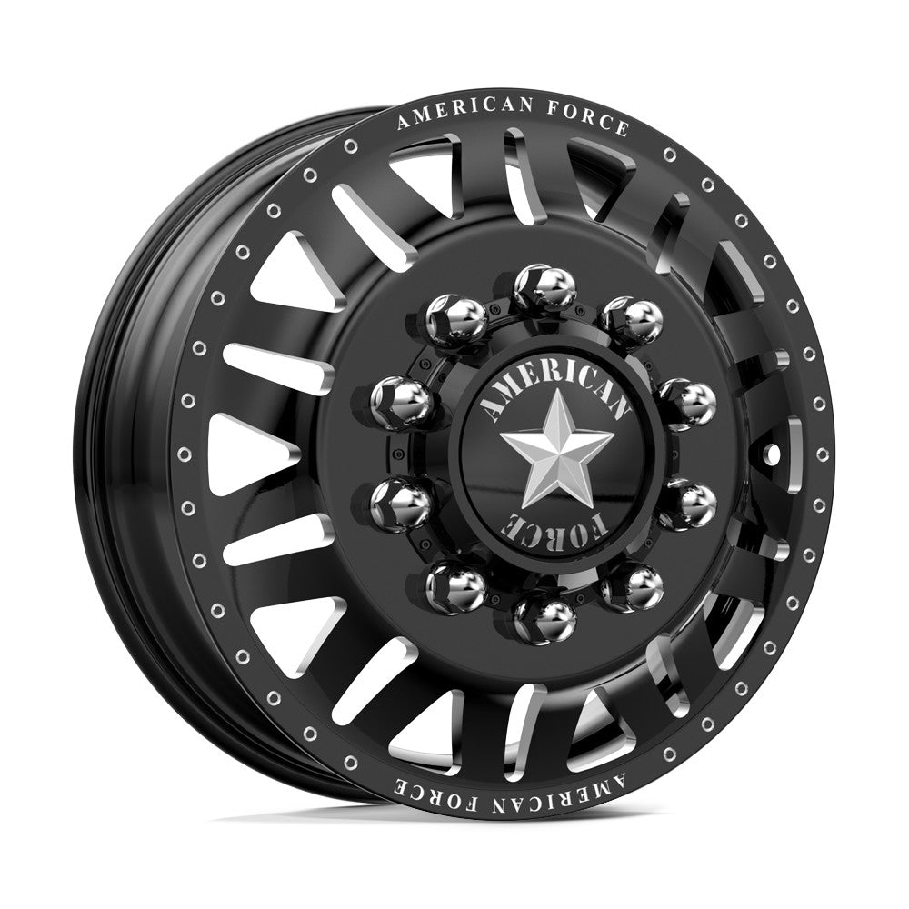 American Force Liberty 22x8.25 Wheels & Nitto Tires Ridge Grappler 315/45R22 Tires - 22" Dually Package