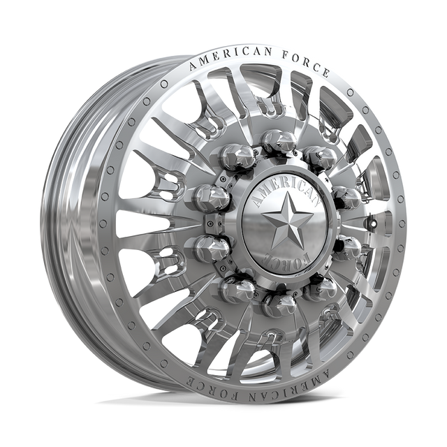American Force Notch Polished 22x8.25 22.5" Dually Wheels