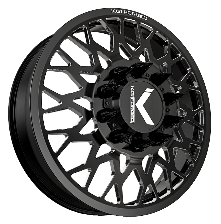 KG1 KD019 Torture-KD Gloss Black 22x8.25 22" Dually Wheels