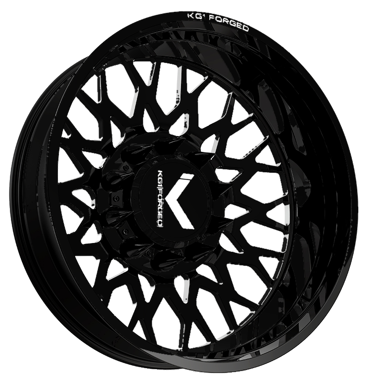 KG1 Torture-KD 24x8.25 Wheels & Atturo Tires Trail Blade MTS 37x13.50R24 Tires - 24" Dually Package
