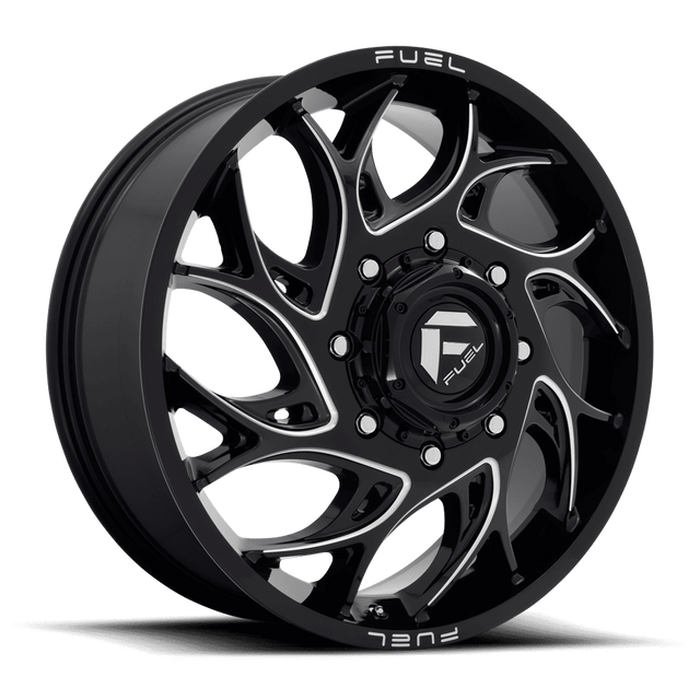Fuel Offroad Runner Gloss Black Milled 22x8.25 22" Dually Wheels
