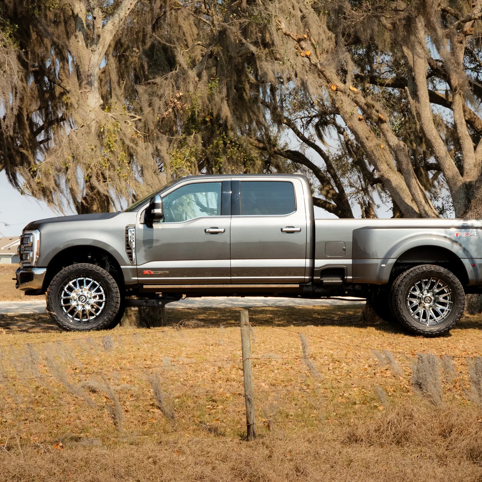 Fuel Offroad Catalyst Chrome Gloss Black Lip dually truck